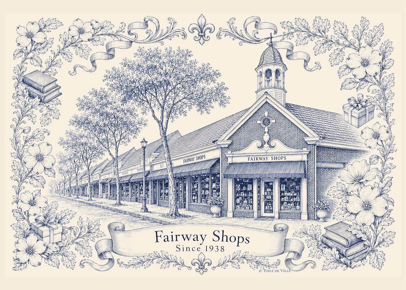 Fairway — Toile de Ville Neighborhood Print