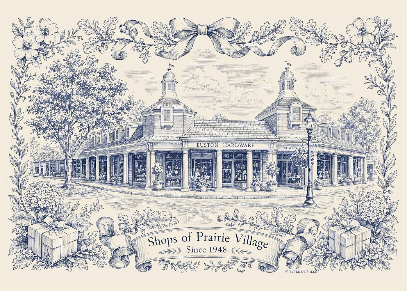 Prairie Village — Toile de Ville Neighborhood Print