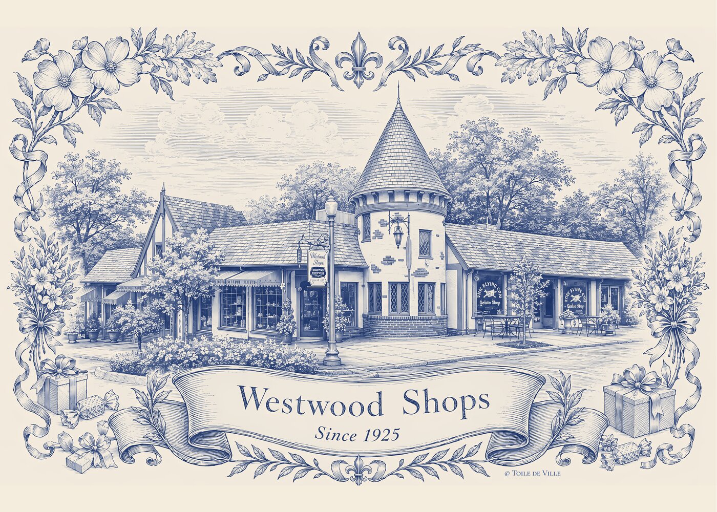 Westwood — Toile de Ville Neighborhood Print